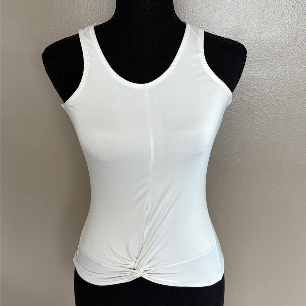 Rue21 White Twist Sleeveless Top